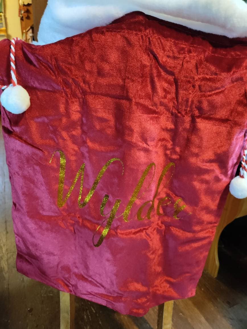 2024 Large Santa Sack,Christmas Gift Bag,Christmas Stocking Sack,Santa Bag with Name,Christmas bag,Holiday gift bag,Santa Bag,Gift for Kids