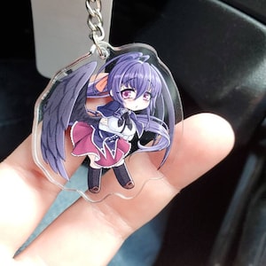 RJZMMN Rias Gremory Cosplay Keychain for Anime High School DxD Keychain  Akeno Himejima Figure Keyring(3PC)