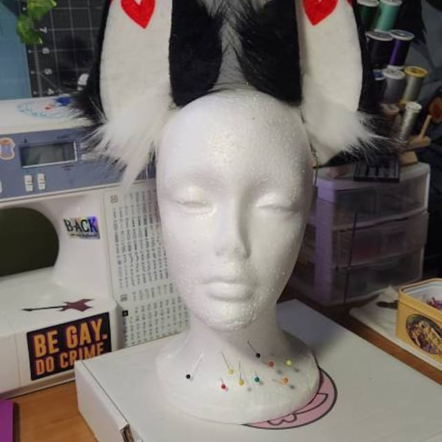Husk Hazbin Hotel – Diadema De Orejas De Gato De Piel, Accesorio De Cosplay Anime Para Halloween Y Carnaval