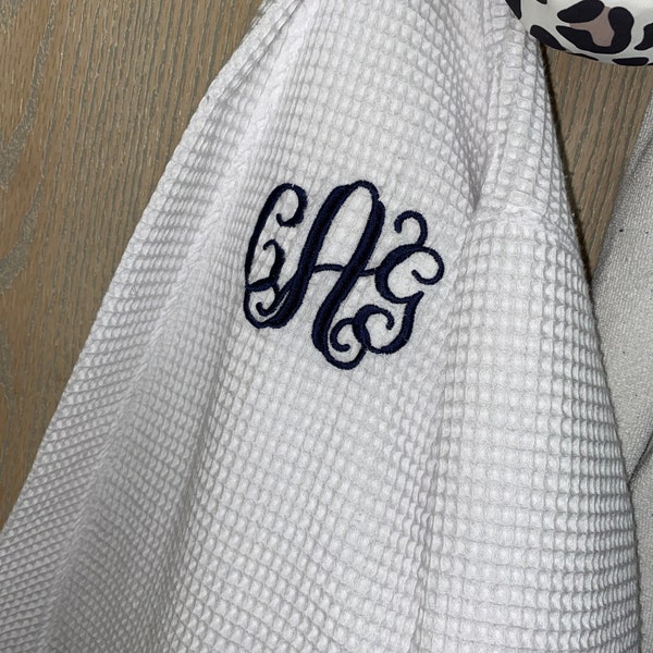 Bridal Party Monogram Robe Bridesmaid Gift Bride Waffle Robe - Etsy