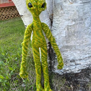Medium Standing Alien Crochet Pattern by Crafty Intentions