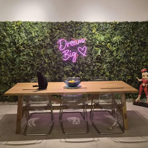 Dream Big Neon Sign,custom Neon Sign,pink Beauty Office Sign,sign for ...