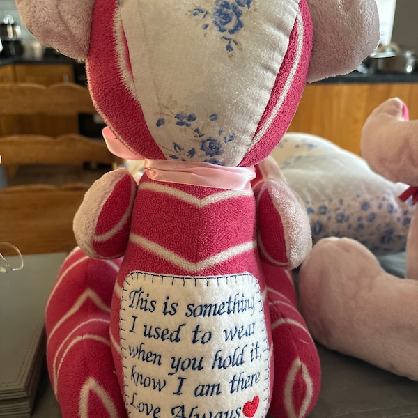 Personalised Memory Patch Cushion Bear - Etsy