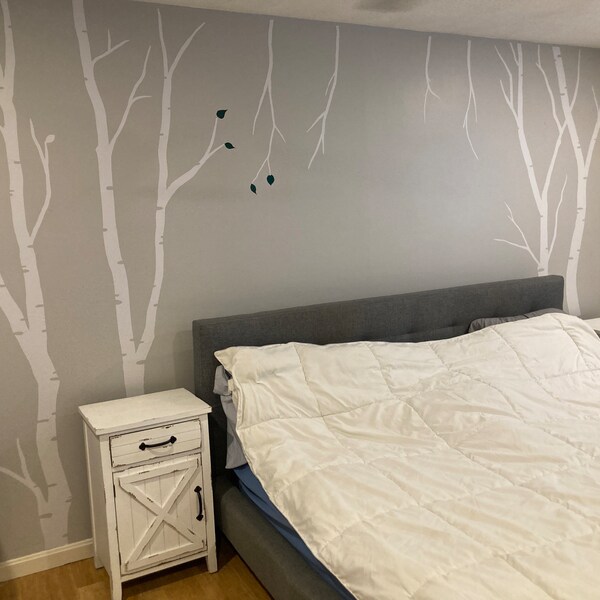 Large Wall Birch Tree Decal Forest Kids Vinyl Sticker Removable With ...