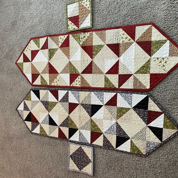 Easy Quilt Patterns PDF Scrappy Table Runner Pattern for Charm Packs ...