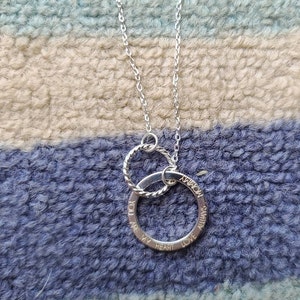 Personalized Infinity Necklace Mother Daughter Necklace | Etsy