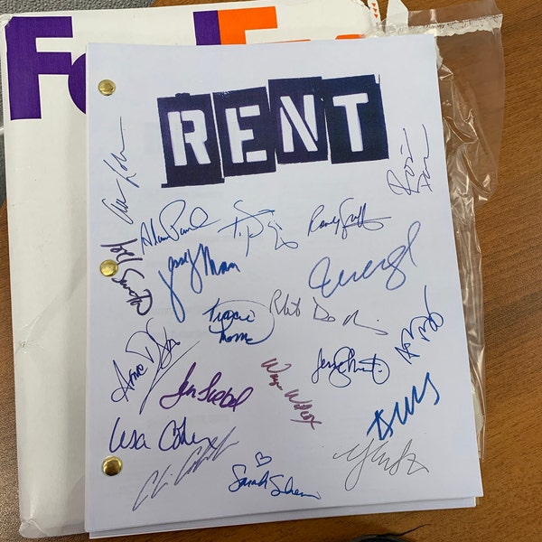 Rent Movie Script Signed Screenplay Autographed: Rosario Dawson, Adam ...
