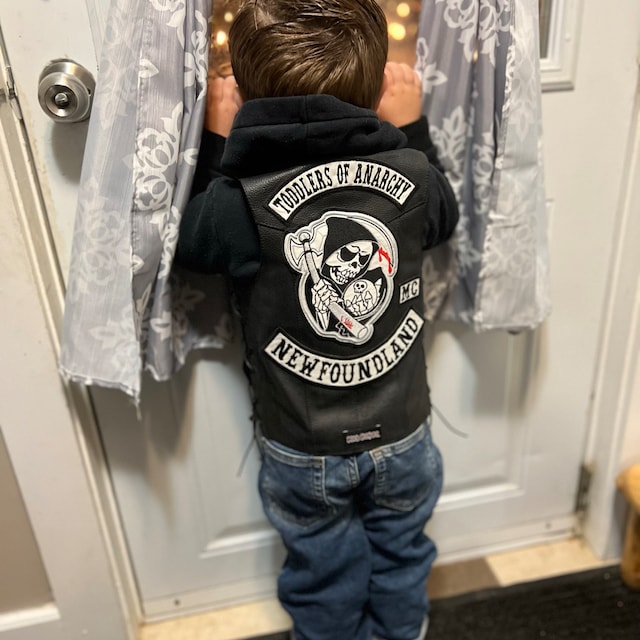 TODDLERS OF ANARCHY Leather Vest and Patch Set, Sons of Anarchy