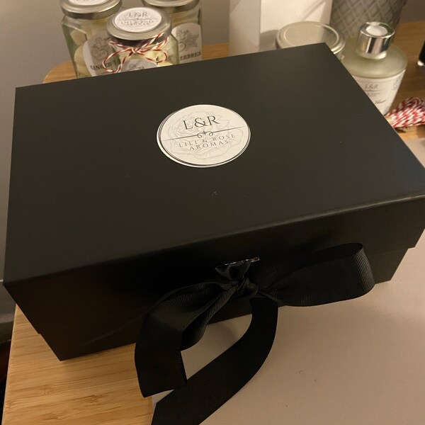 Large Baby Blue Gift Box With Ribbon Luxury Baby Blue Gift Box Baby Boy ...