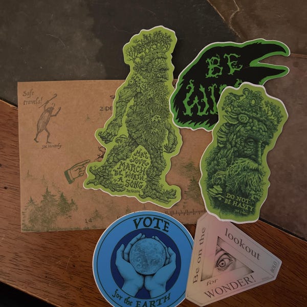 Wandering Ent Art Sticker - Etsy
