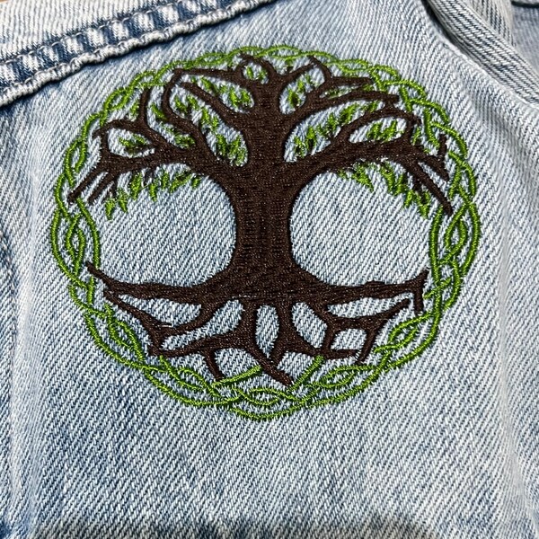 Ornament Decorative Celtic Tree of Life Machine Embroidery Design - Etsy