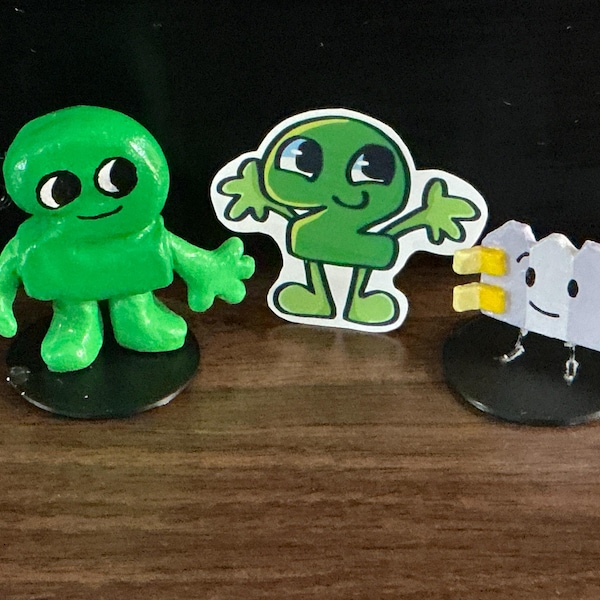 BFDI Hand Sculpted and Painted Clay Figurines - Etsy