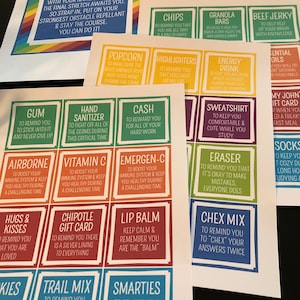 Finals Survival Kit or Care Package Printables Final Exams Care Package ...