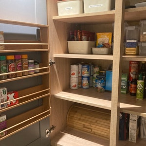 Solid Oak Larder Rack Butler Pantry Rack 5 Shelf Deep Shelves | Etsy UK
