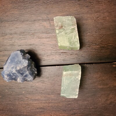 One Green Calcite Chunk, Green Calcite Stone, Rough Green Calcite ...