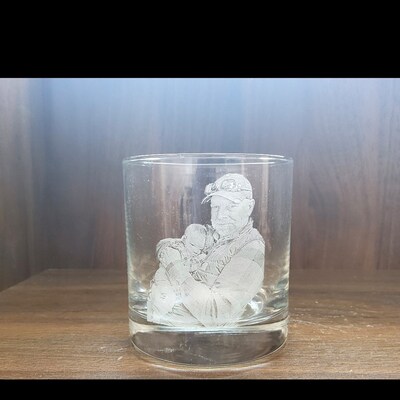Father's Day Gift From Daughter Glass Fathers Day Gift, Dad Gift, Papa ...