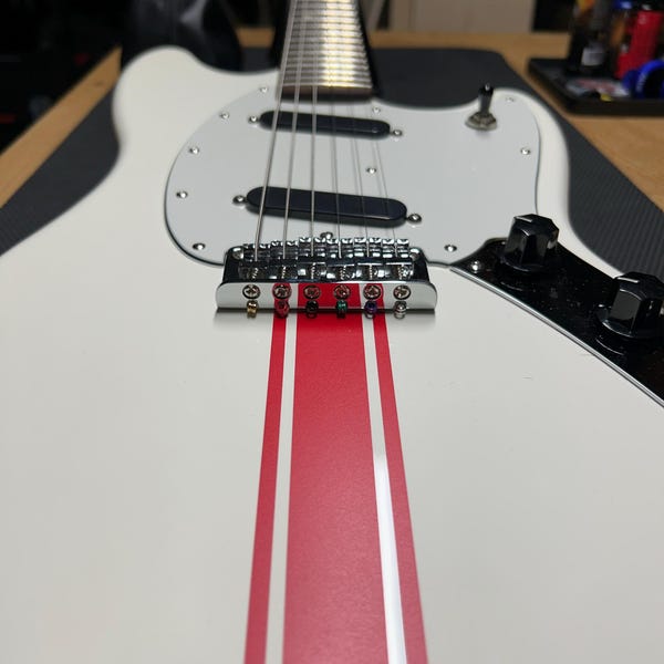 Guitar/Bass Canada Flag Laminated Skin Wrap Vinyl Decal Sticker. GS139