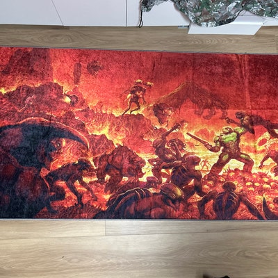 Step Rug, Runner Rug, Large Rug, Gift for the Home, Animal Rugs, Blue ...