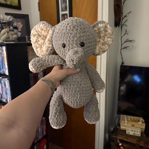 Anne the No Sew Elephant Crochet Pattern / Amigurumi Plushie PDF File ...