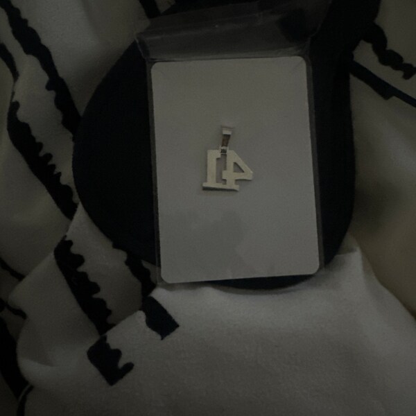 thumbnail image 2 of Pick Your Number! Gold/White/Black Braided Tornado Necklace – Baseball Softball 2 of 4