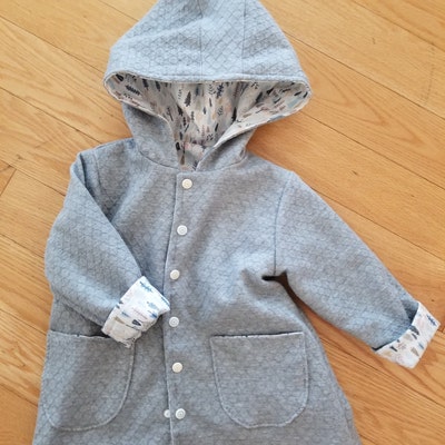 Children Reversible Hooded Jacket Pattern Pdf Sewing, Baby , Bunny and ...