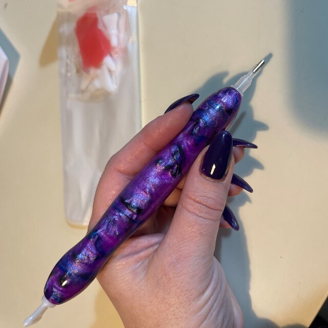 4 Penne Per Diamond Painting - Con Cera Morbida, Per Applicare Strass, Ideale Per Nail Art E DIY - Lunghezza 21.5cm - Foto 13