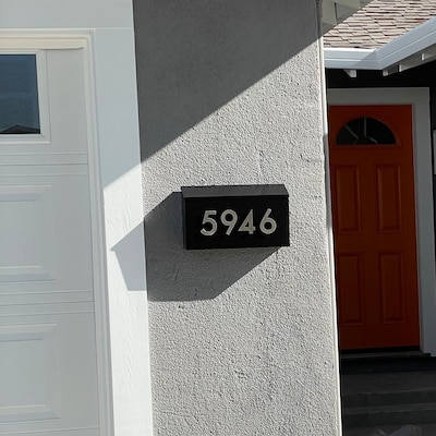 Two Way Address Sign House Address Address Plaque Vertical Modern