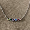 YDD Personalized Mom Necklace With Birthstone – 10K/14K/18K Solid Gold Heart Name Necklace Custom Engraved For Women