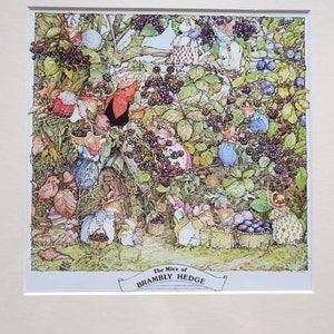 The MICE of BRAMBLY HEDGE - Brambly Hedge Mounted Print 12