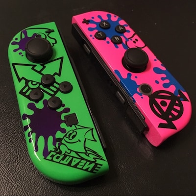 Custom Splatoon 2 Ink Themed Nintendo Switch Joy-con Joycon Controllers ...