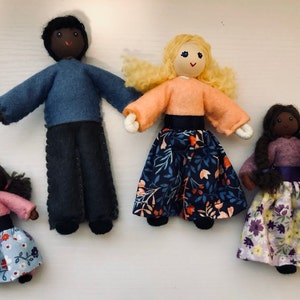 Custom Dollhouse Dolls 1:12 Scale Dollhouse Family of 4 - Etsy