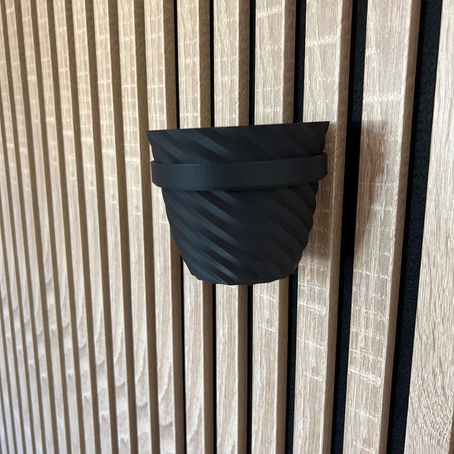 Pannello Acustico Con Anello Piante V2 - 2 Pezzi Nero, Montaggio Senza Foratura - Foto 3