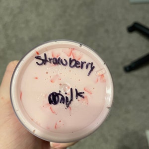 Strawberries Milk Slime - Etsy