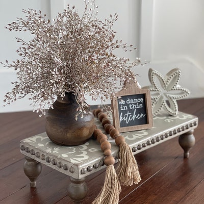 Wood Farmhouse Table Riser Tray - Etsy