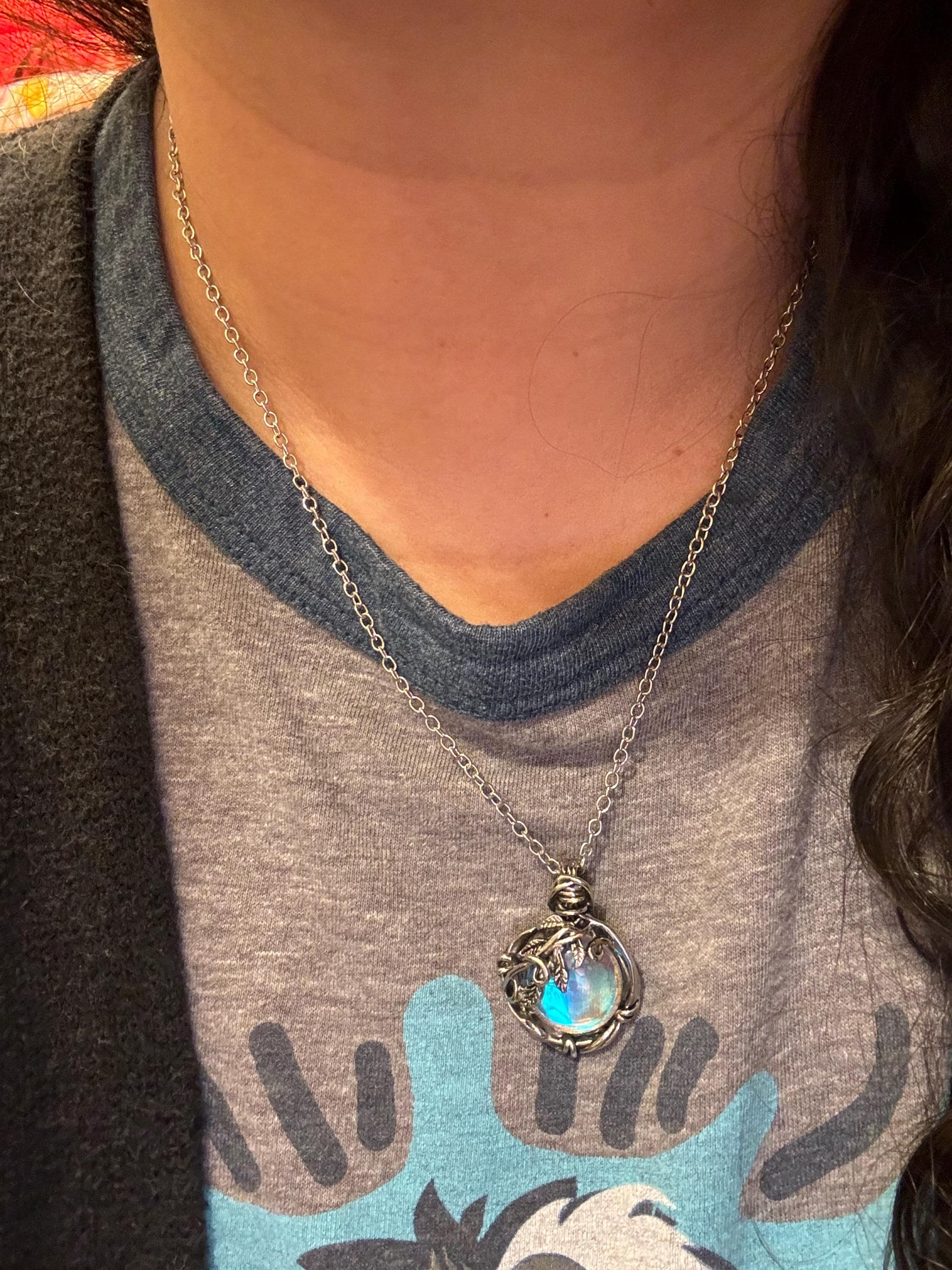 Witch’s Mirror Necklace | Hexenspiegel Protection Amulet From Dark Arts |  Wiccan Amulet | Alter Tool
