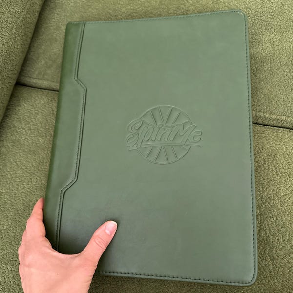 Vintage A4 Crazy Horse Leather Portfolio for Men, Personalized Office ...
