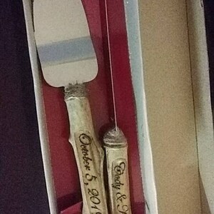 Cake knife set/Rustic cake server/ Wood Wedding knife/ Wedding | Etsy