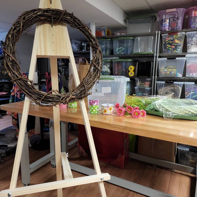 How to Make a Wreath Easel for Making Wreaths