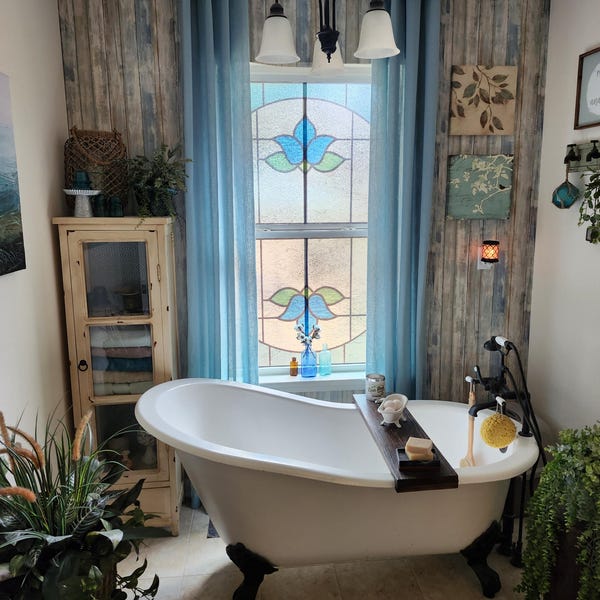 3D Ripple Glass Window Film - Semi-transparent Frosted Privacy Sticker ...