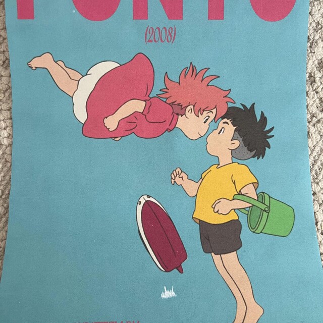 崖の上のポニョと宗介のポスター｜スタジオジブリ作品 アートプリント