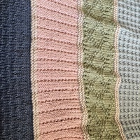 Knitting Pattern ~ Easy Sampler Baby Blanket in DK Yarn ~ ENGLISH ~ PDF ...