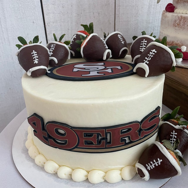 San Francisco 49ers - Edible Cake Topper or/and Cupcake Toppers – Edible  Prints On Cake (EPoC)
