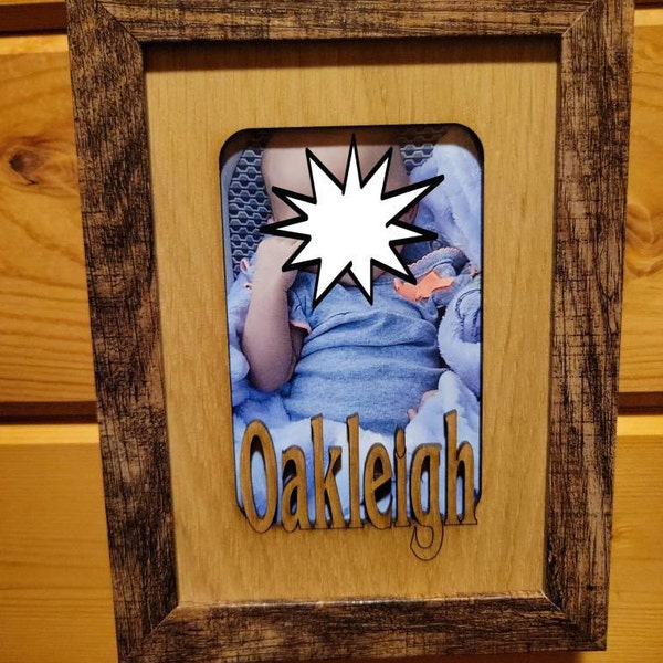 Personalized 5x7 Name Mat | Photo Mat Insert for Picture Frames | Laser ...