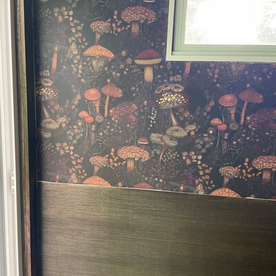 Wallpaper Vintage Dark Mushroom Botanical Luxury Wall Decor Whimsical
