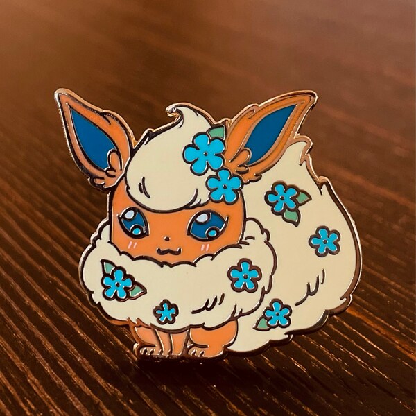 Flare Fox - Spring Flower Festival Hard Enamel Pins Series - Etsy