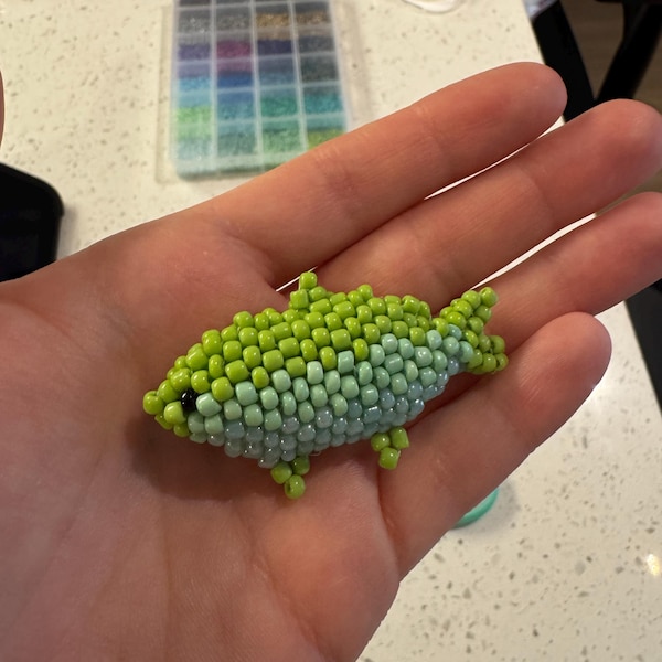 3D Beaded Fish Pattern – DIY Seed Bead PDF Tutorial - Etsy