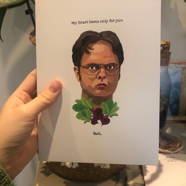 The office valentines card dwight shrute beets us office funny