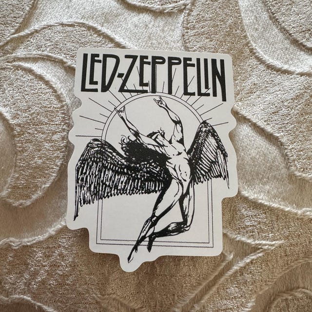Led Zeppelin Sticker: Die-cut Permanent Vinyl, Waterproof - Etsy