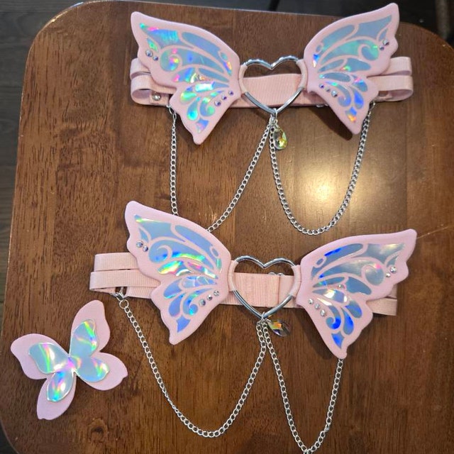 Holographic 3D Butterfly Garter | Lingerie | Holographic