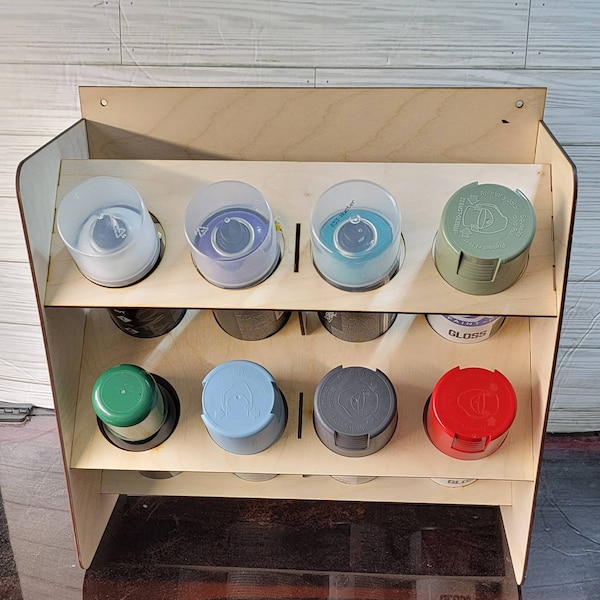 Spray Paint Wall Storage Organizer SVG Laser Cutting Files - Spray ...